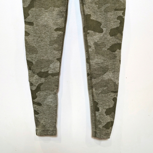 JED NORTH | Women's Olive Camo High-Waisted Skinny Full Length Seamless Leggings - Picture 5 of 8